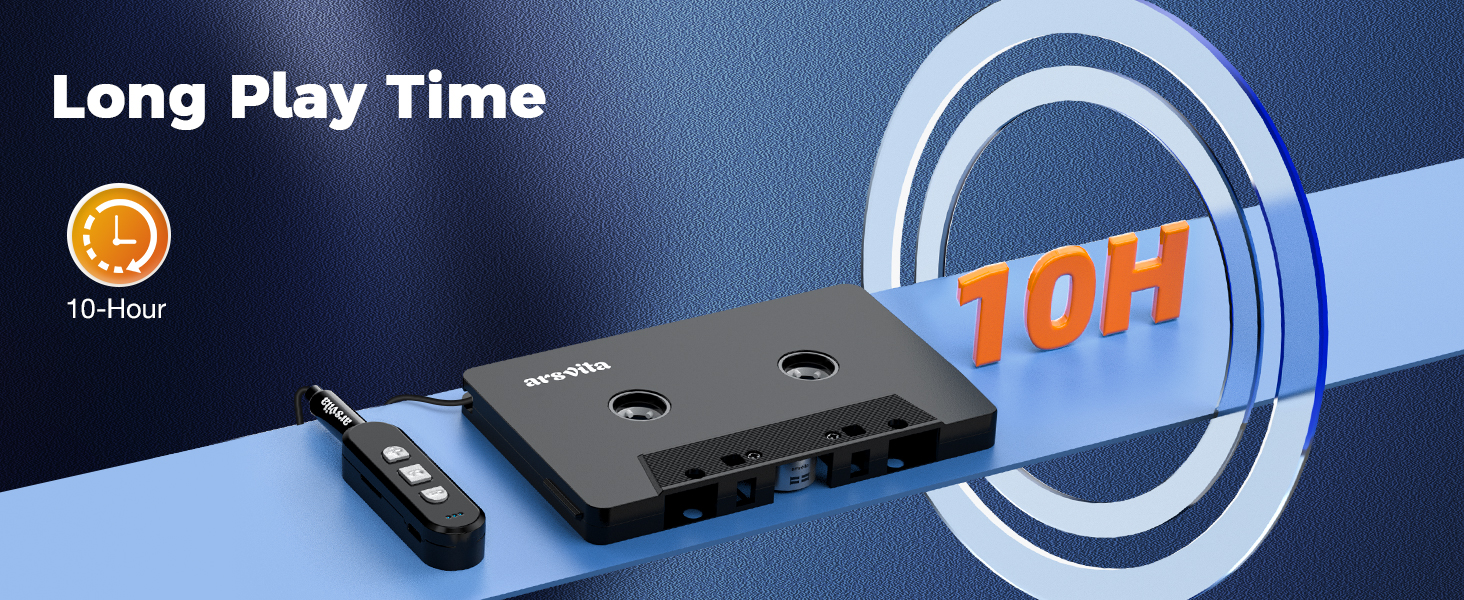 Bluetooth Receiver Kit for Cassette to Aux Adapter