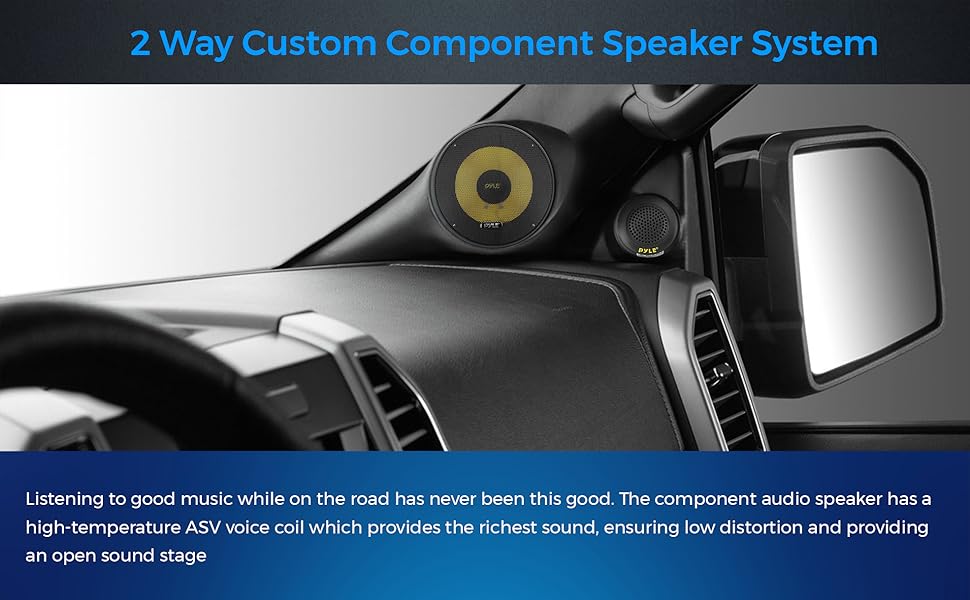Car speaker, Pyle Car Speaker, Car Speaker system, Pyle Car Speaker system, 2 Way Custom system