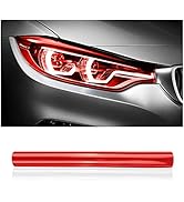 12 X 48inch Car Light Tint Film, Cuttable&amp;Stretchability Car Headlight Taillight Fog Light Vivid ...