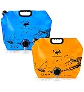 Collapsible 8L Water Storage Bag, BPA-Free Portable Folding Water Jug with Adjustable Faucet, Lea...