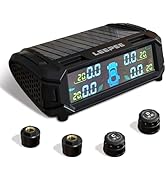 leepee Car Tire Pressure Monitoring System, Auto Security Alarm Systems Digital LCD Display Tyre ...