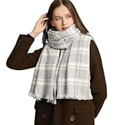 Temminc Cashmere Scarf Shawl for Women, Elegant Glitter Evening Wrap, Luxurious Soft Winter Acces...