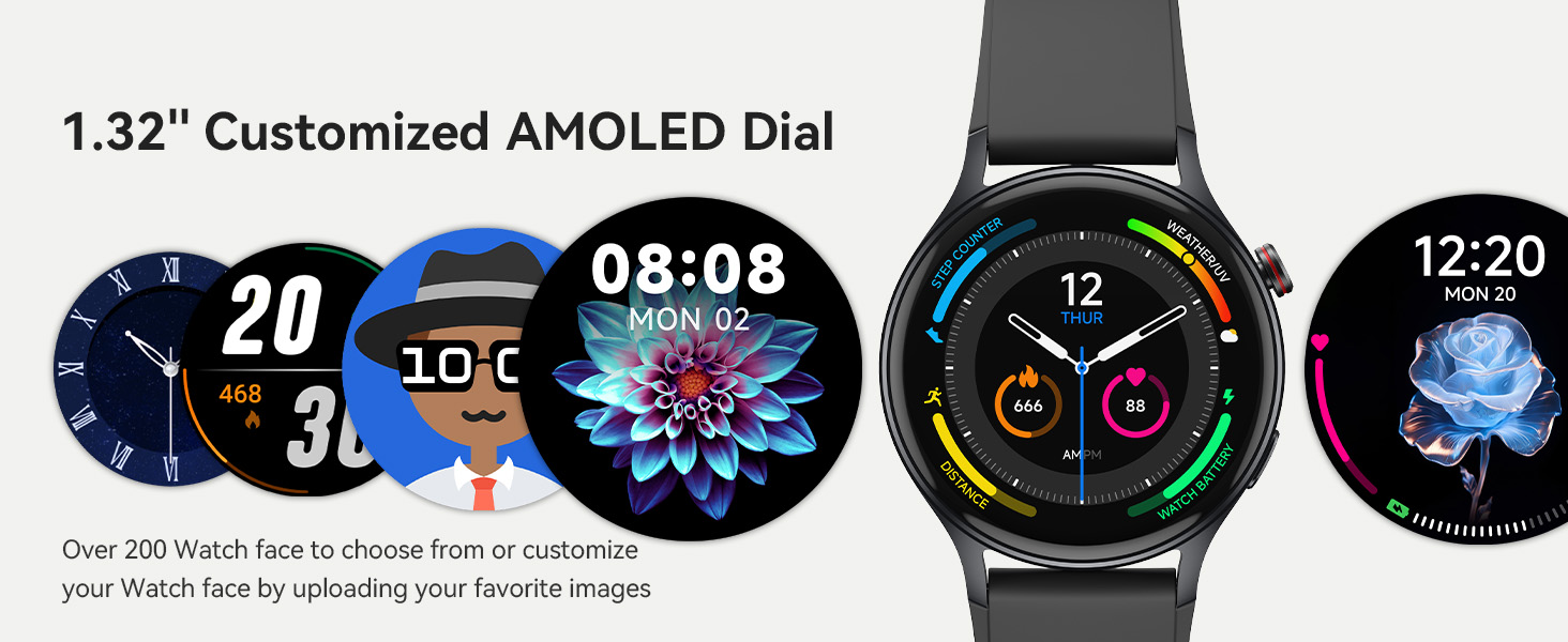 Smartwatch with 1.32
