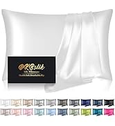 Silk Pillowcase for Hair and Skin, Mulberry Silk Pillow Cases Standard Size, Anti Acne Cooling Sl...