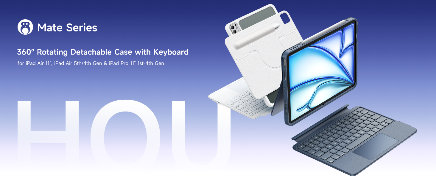 ipad air 11 inch case with keyboard