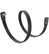 JSADZKJ USB C Charger Cable ?90 Degree USB C 2.0 Male to Female Cable?Data Transfer 480Mbps.Flat ...