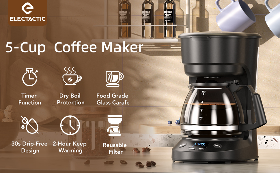5 Cups coffee maker
