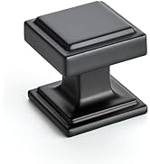 Ravinte 30 Pack Matte Black Square Kitchen Cabinet Knobs,Zinc Solid Drawer Pulls,Farmouse Cabinet...