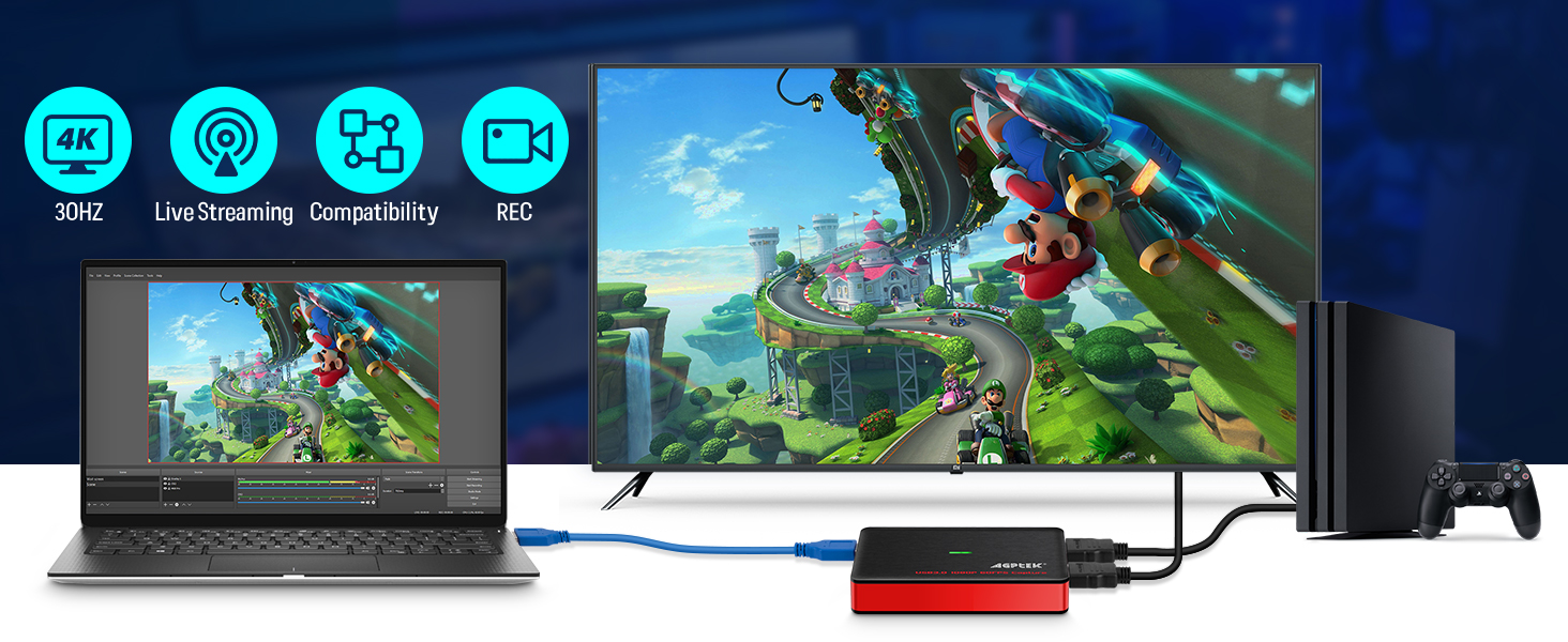 USB3.0 Game Capture Card 4K@30