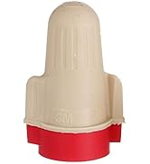 3M Performance Plus Wire Connector, Flexible Steel Spring Connectors, 22-8 AWG, Tan and Red Color...