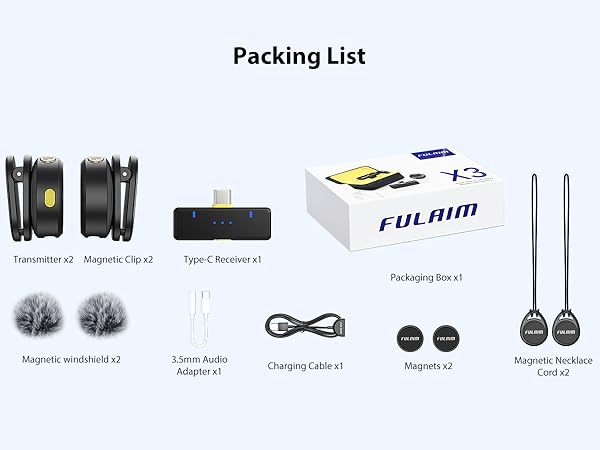 packing list