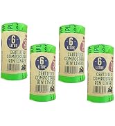 Eco Green Living Plastic Free Bin Liners, Designed to Break Down Naturally Leakproof, Strong Food...