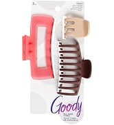 GOODY CLAW CLIP SET RECTANGULAR 3CT WARM