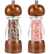 2 Pack Salt and Pepper Grinder Set, 6.7