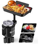 DYLEN Car Cup Holder Tray, Cup Holder Expander Adapter for Car, 9.5” Detachable Car Food Tray Tab...