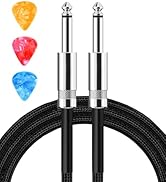 Aqdocvf Guitar Cable, Guitar Cord 10ft AMP Cord for Bass &amp; Electric Guitars/Keyboard/Mandolin TS ...