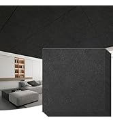Art3d Acoustic Polyester Drop Ceiling Tiles, Waterproof 12-Pack 2ft x 2ft Ceiling Panels for Offi...