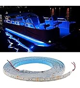 TEKSHINNY LED Boat Strip Lights, 16.4FT Waterproof Marine Led Light 12V Boat Interior Light, Boat...