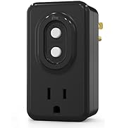 AIDA GFCI Adapter, 15 AMP Single Outlet Grounded 3-Prong GFCI Adapter, for Indoor Use with Auto R...