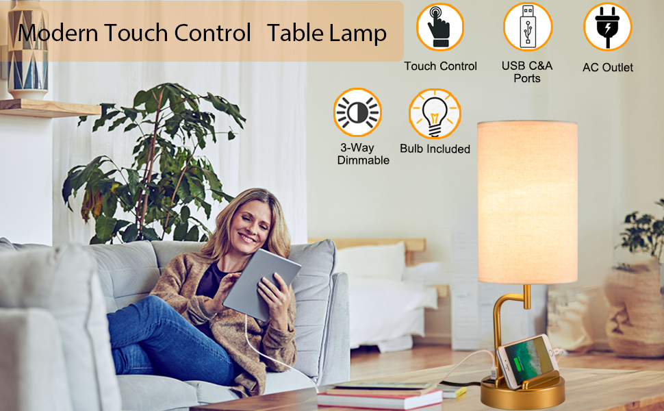 touch control table lamp