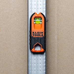 Rare-Earth magnets for precise location, bubble vial for marking