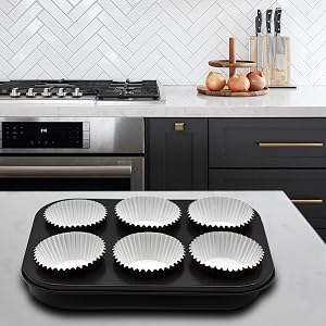 Foil Metallic Cupcake Liners Standard Baking Cups 200 Pcs