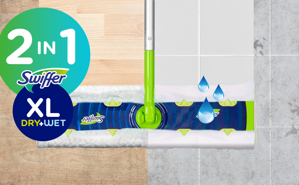 swiffer sweeper extra large 2 in 1 wet and dry mop 