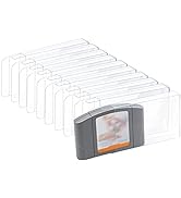 Mcbazel LOT 10 Clear Case Sleeve Protector for Nintendo N64 Games Cartridge (Set of 10)