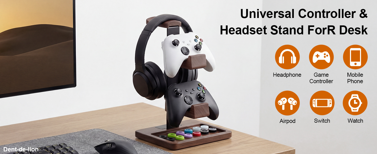 Solid Wood Controller Holder