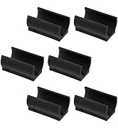 25mm U Shaped Floor Glides, 25PCS U-Shaped Chair Leg Floor Protectors, Furniture Tubing Caps for ...
