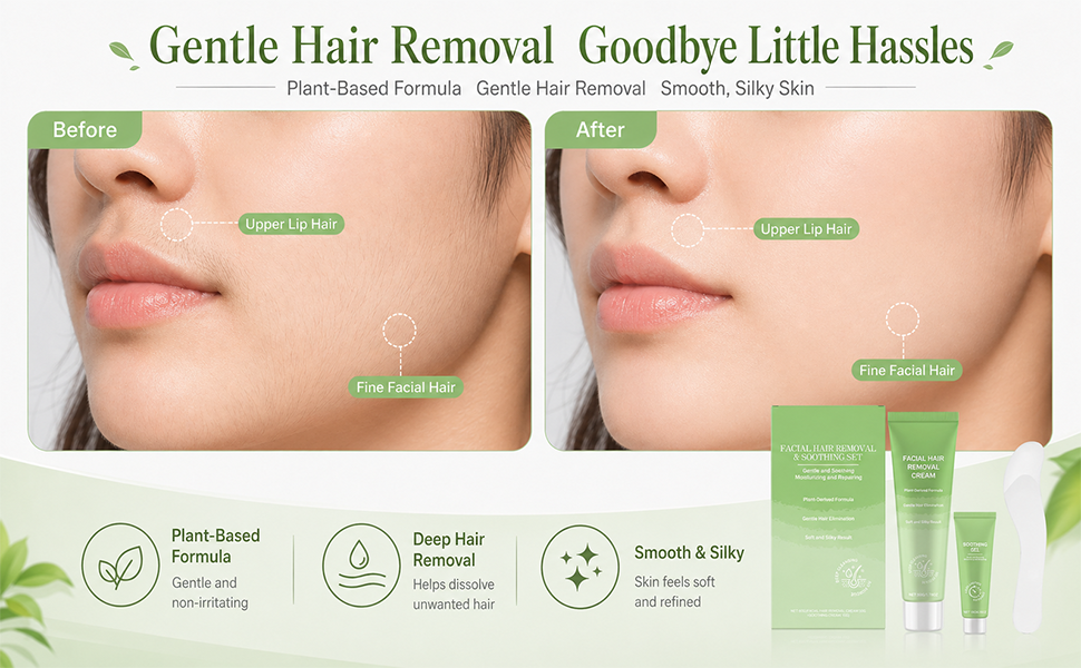 Facial Hair Removal Cream for Women