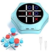 VDPDO Electronic Tic Tac Toe Game, 5-in-1 Electric Tic Tac Toe with Mute &amp; Rechargeable - Handhel...