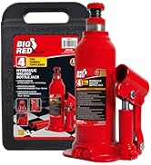Torin T90413 Big Red Hydraulic Bottle Jack with Carrying Case, 4 Ton (8,000 lb) Capacity