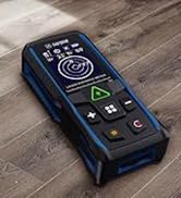 Green Laser Distance Meter – Digital Laser Measure with Angle Sensor, 4-Way Rotating Backlit LCD,...