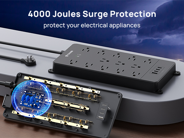 4000 Joules Surge Protector