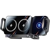 15W Wireless Car Charger,Fast Charging Holder Phone Mount Auto Clamping Car Accessories Compatibl...