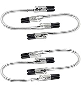 4PACK Soldering Helping Hands with Dual Clips – Adjustable Soldering Holders, Flexible Wire Clamp...