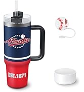 Veminei Tumbler 30oz Straight Skinny Car Cups With Insulated Cup Sleeve Portable Handle, Sports T...