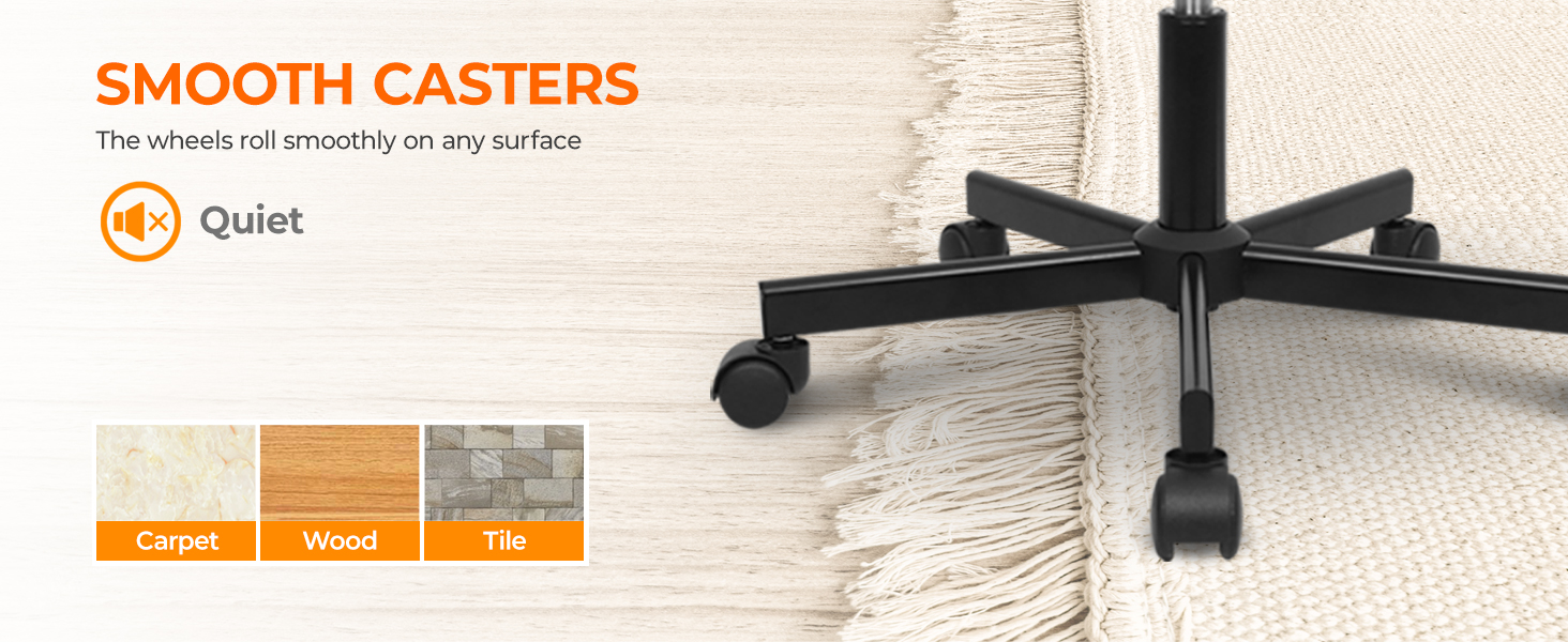 home office desk chairs, salon chair, swivel chair, desk chair with wheels, back support, casters