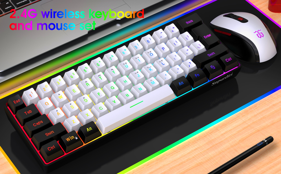60 percent keyboard and mous wireless