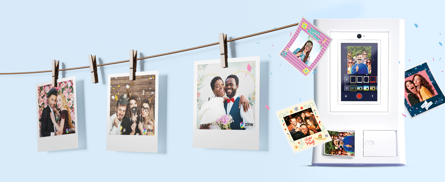 Photo Booth Machine Instant Color Photo Printer - 10.1&#34; Touchscreen