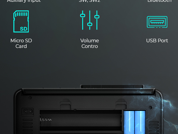 headphones talkboy retro bombox box rechargeable voice rewind microcassette small stereo clear tech