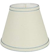 Aspen Creative 58909A, Empire Uno Lamp Shade, Off White, 5" Top x 9" Bottom x 7" Slant Height, Sl...