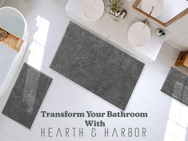 HH Chenille Bathroom Rug