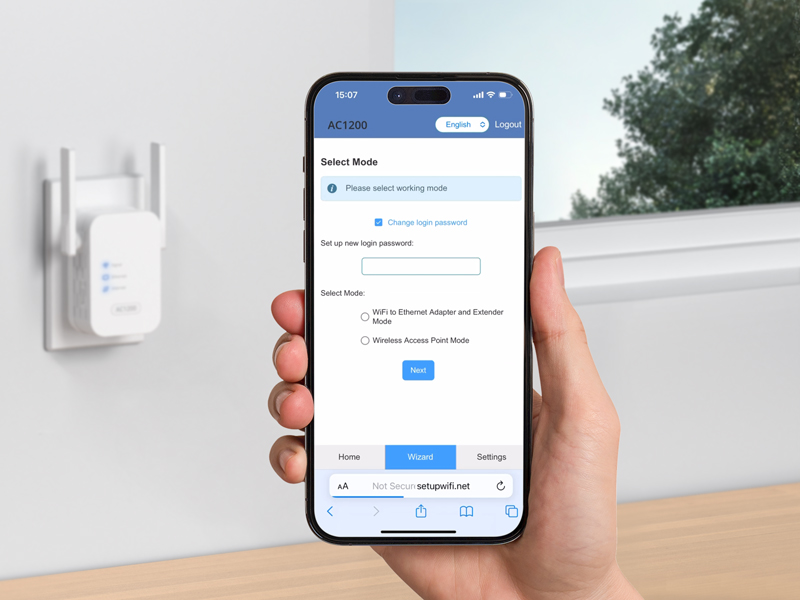 ioGiant WiFi to Ethernet Adapter WEB UI Setup Use a WiFi Device and Log into the Management Page