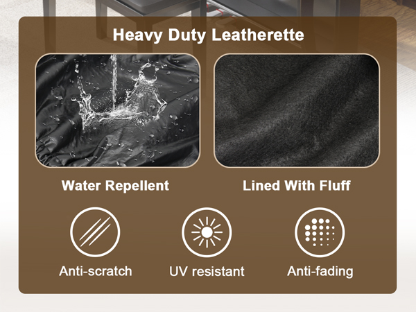 Heavy Duty Leatherette material piano cover