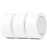 AMOGATO 3 Roll Heavy Duty White Duct Tape-Professional Grade Outdoor Waterproof Duct Tape,Tear by...
