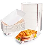 Kingrol 200 Pack Baseball Party Food Trays - Disposable Paper Boats for Nachos, Hot Dogs, Fries, ...