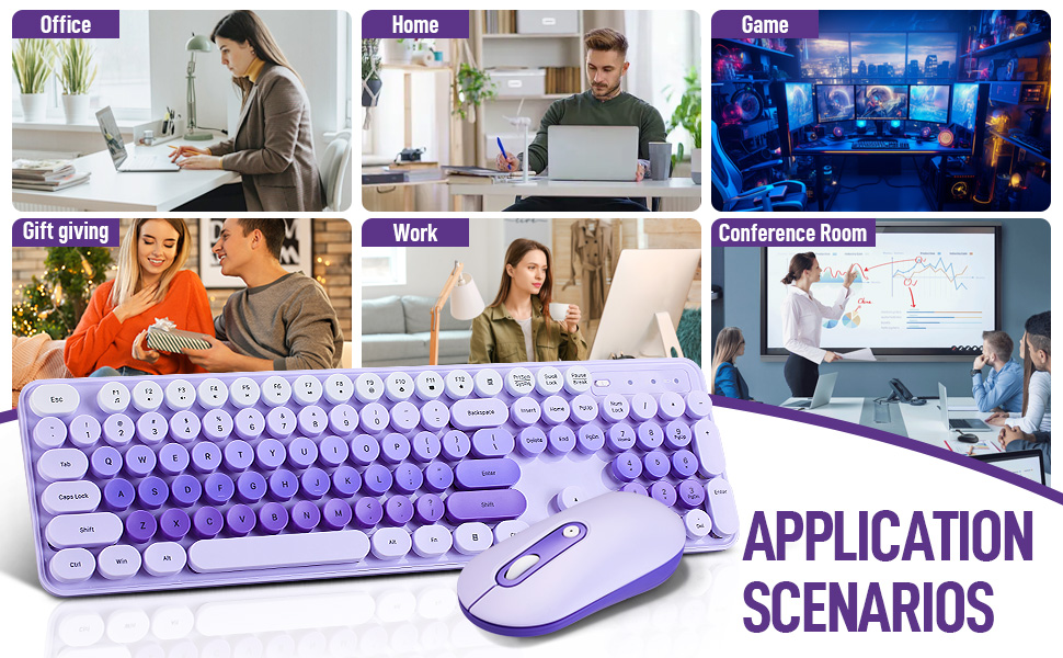 Wireless Keyboard and Mouse Combo,