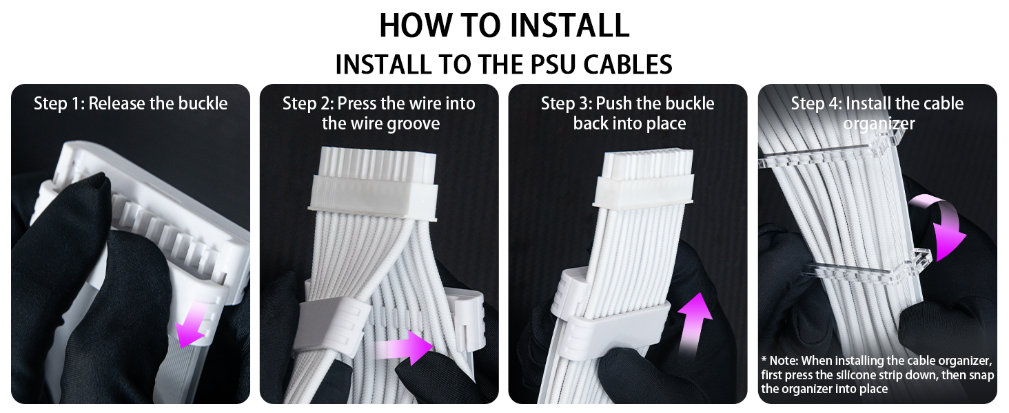 How to install the cable